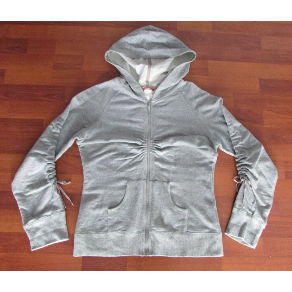 Union Bay Grey Zip Front French Terry Hoodie - Sz L